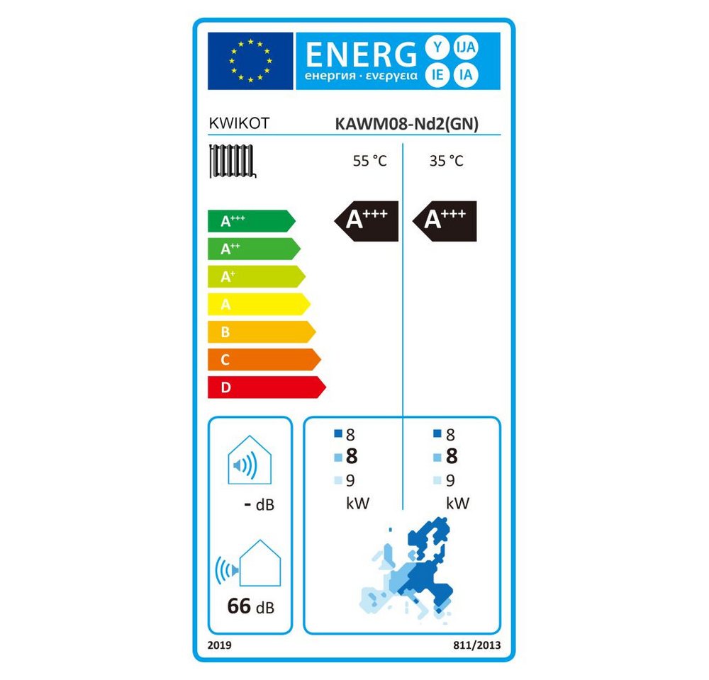 Haier Luft-Wasser-Wärmepumpe Kwikot by Haier 8 kW Monoblock-Wärmepumpe R290 A+++ KAWM08-Nd2(GN) Bild 2
