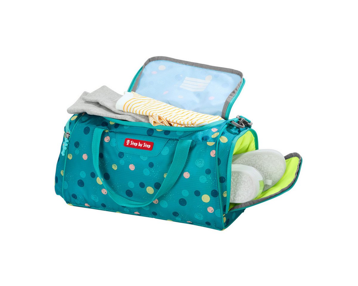 Step by Step Schulranzen Sporttasche Turtle Josie (1 Stück), Sportbeutel, Turnbeutel, Nassfach, 13 Liter