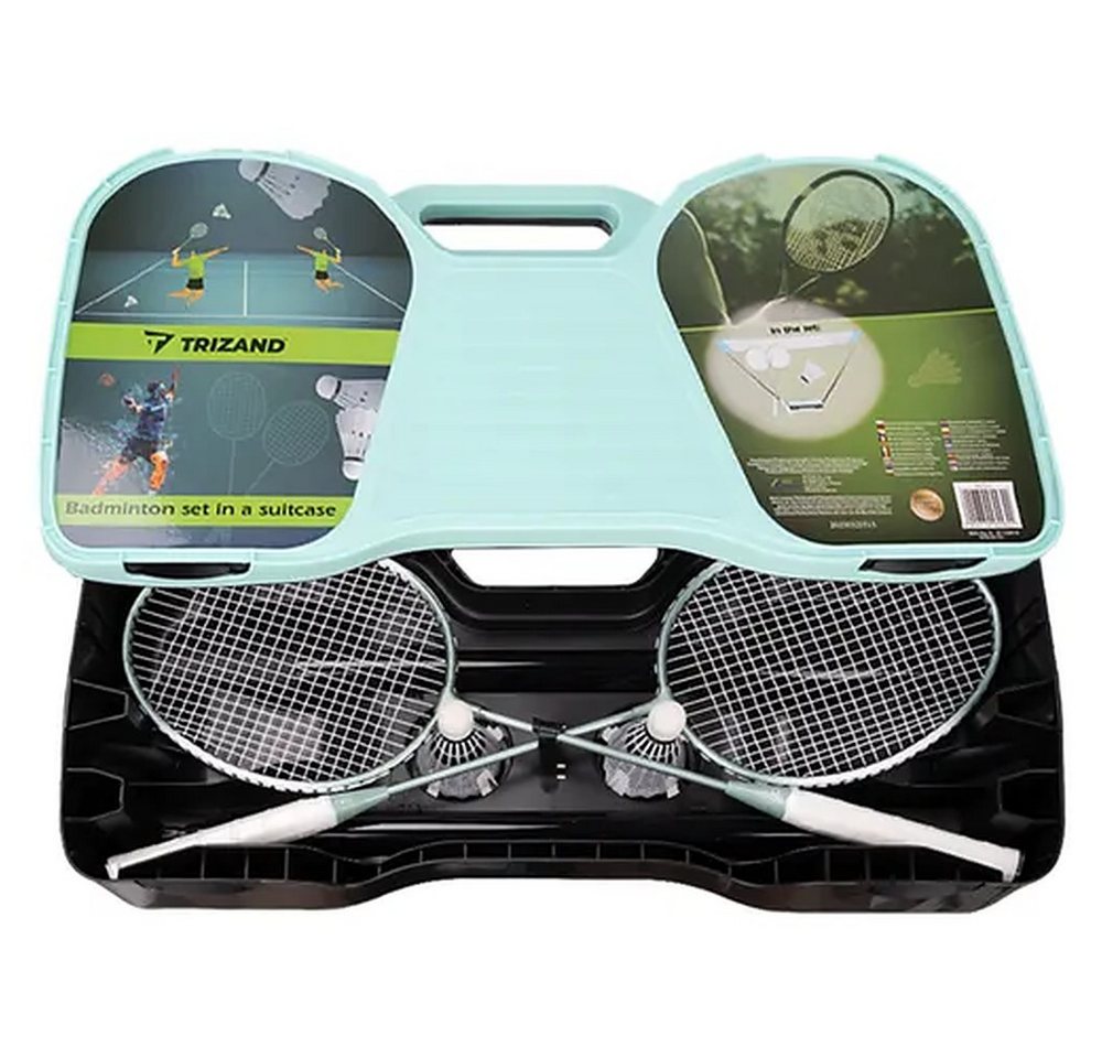 Trizand Badmintonschläger Federballset Gartenspiel Freizeitset, (Spar-Set, 2-tlg., 285 x 155 cm komplett), Set mit Netz, Koffer, Aluschläger, 285 cm Bild 4
