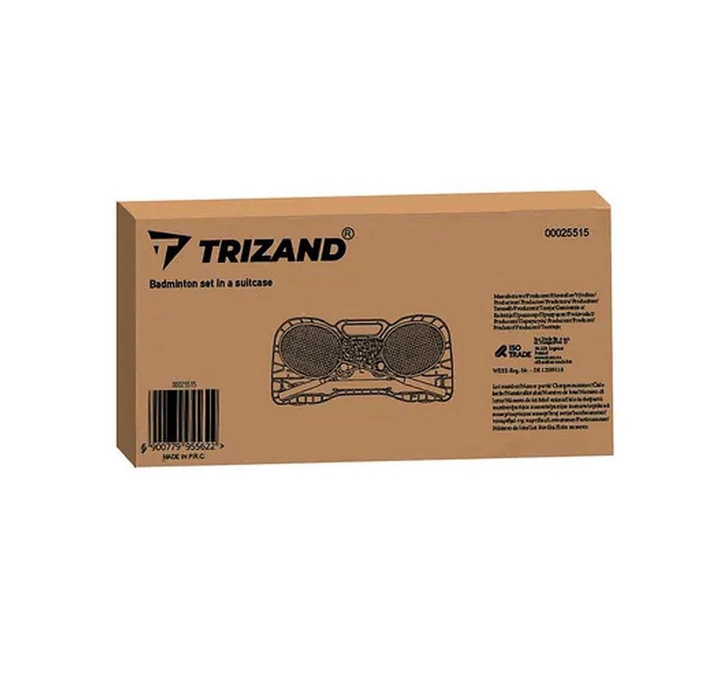 Trizand Badmintonschläger Federballset Gartenspiel Freizeitset, (Spar-Set, 2-tlg., 285 x 155 cm komplett), Set mit Netz, Koffer, Aluschläger, 285 cm Bild 5