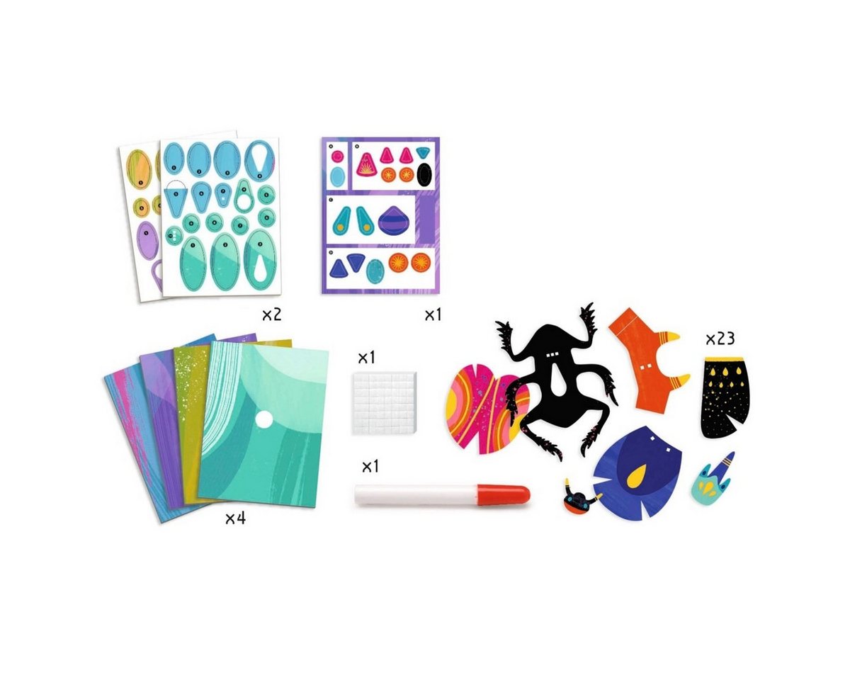 DJECO Kreativset Papierkunst 3D: Käfer Kreativset für Kinder Bild 2
