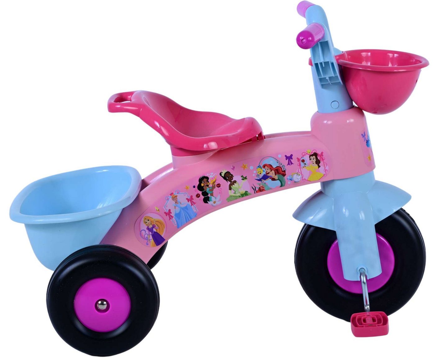 Volare Kinderfahrrad Dreirad Disney Princess für Mädchen Kinderrad in Rosa