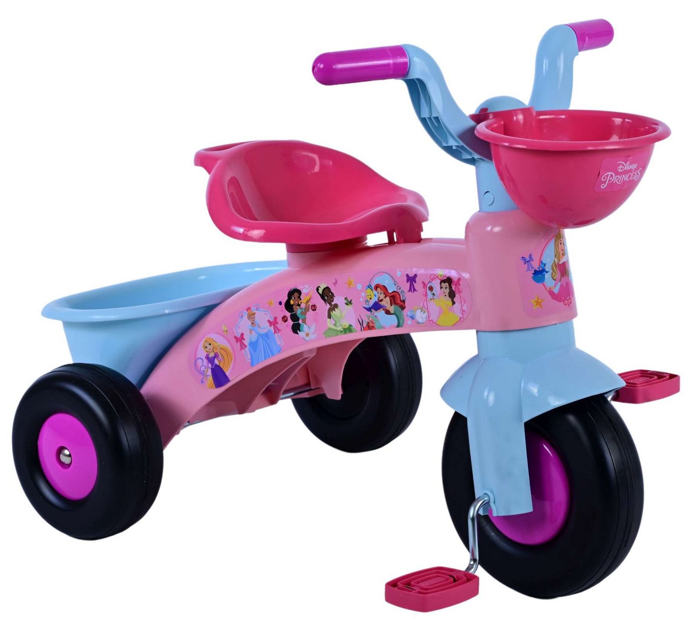 Volare Kinderfahrrad Dreirad Disney Princess für Mädchen Kinderrad in Rosa Bild 4