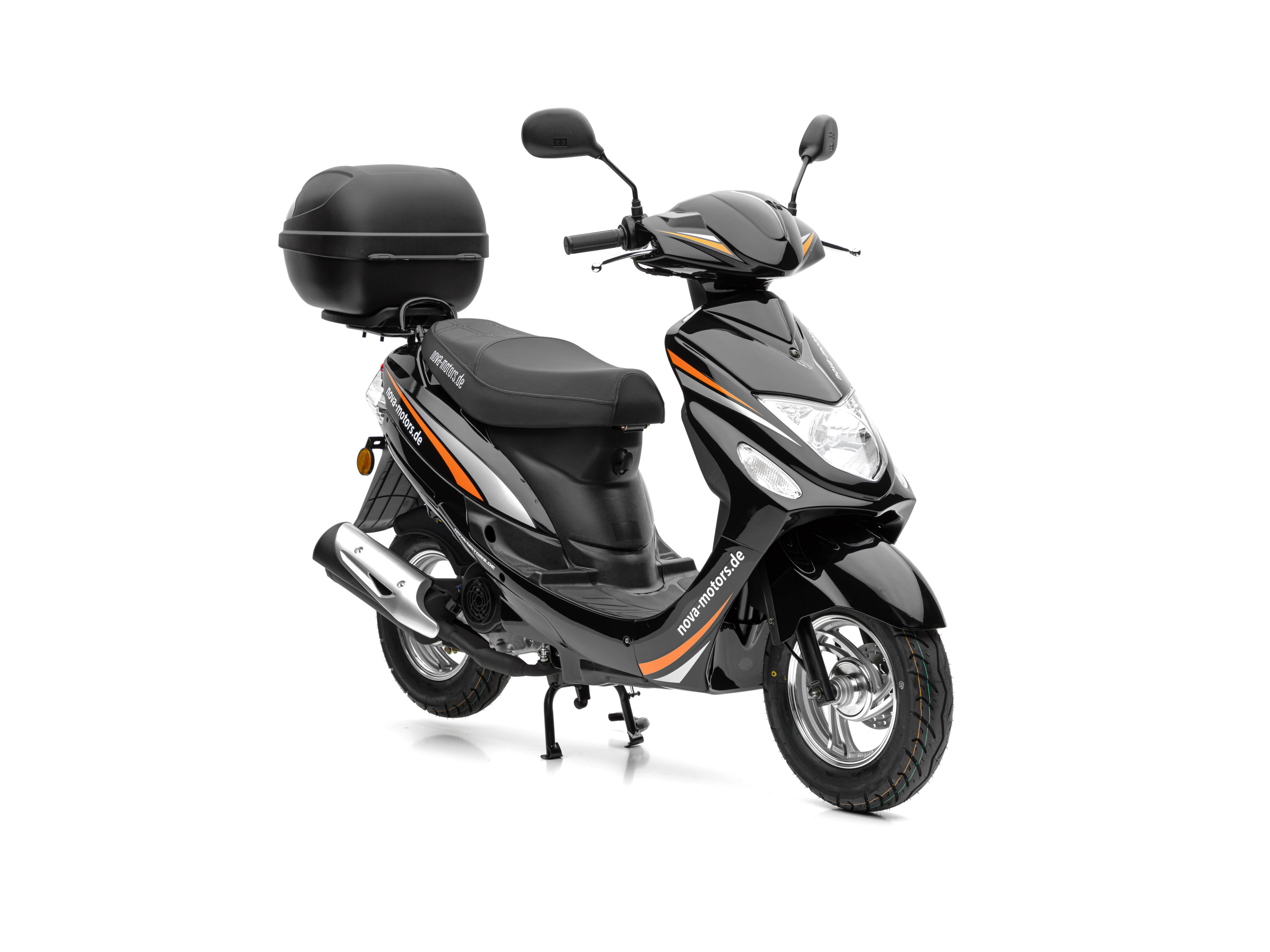NOVA MOTORS Motorroller »City Star III«, 45km/h, E5 EFI (inkl. Topcase, Schwarz)