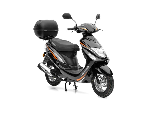NOVA MOTORS Motorroller »City Star III«, 45km/h, E5 EFI (inkl. Topcase, Schwarz)
