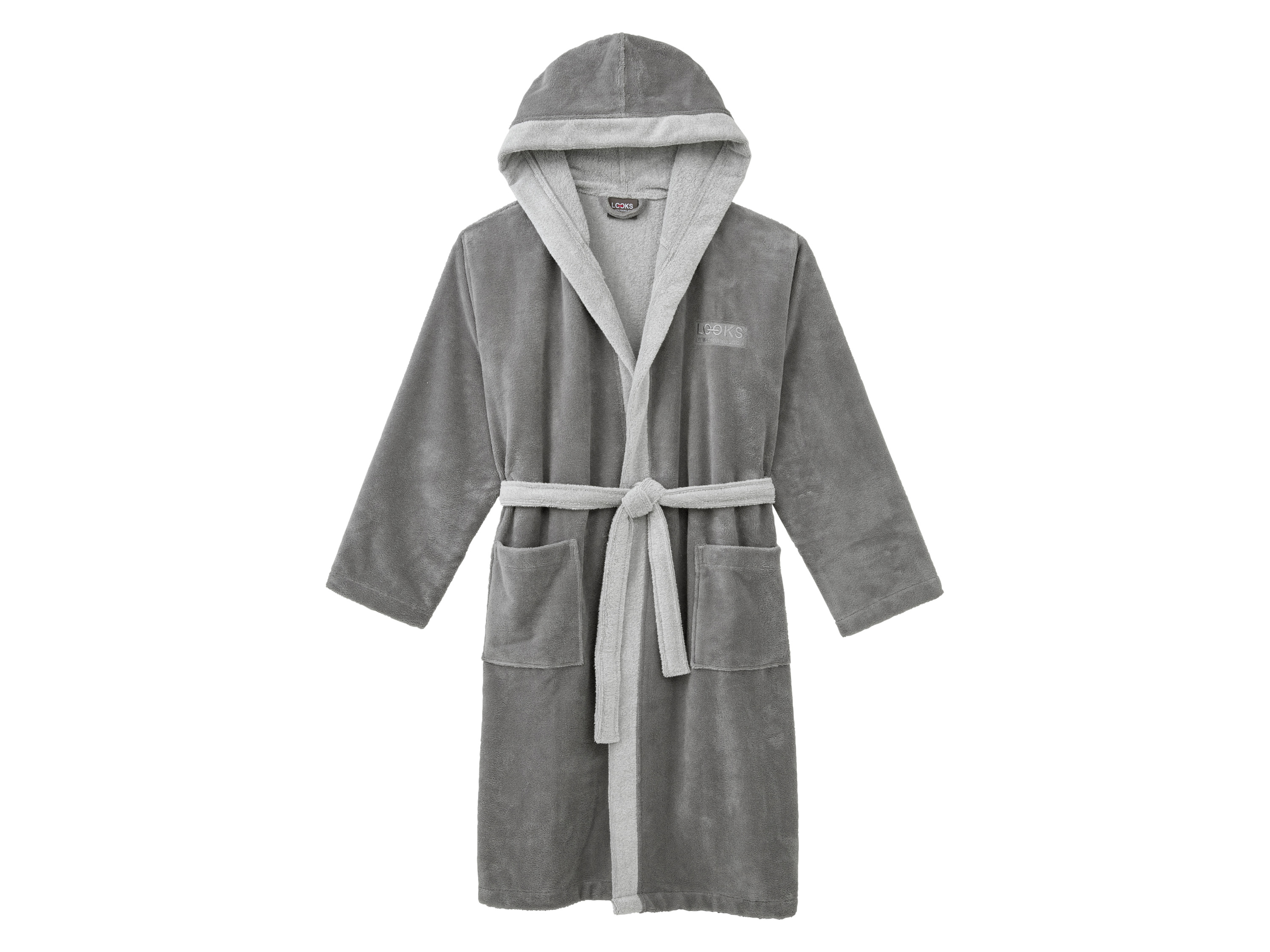 LOOKS BY WOLFGANG JOOP Damen/Herren Bademantel (Grau, S)