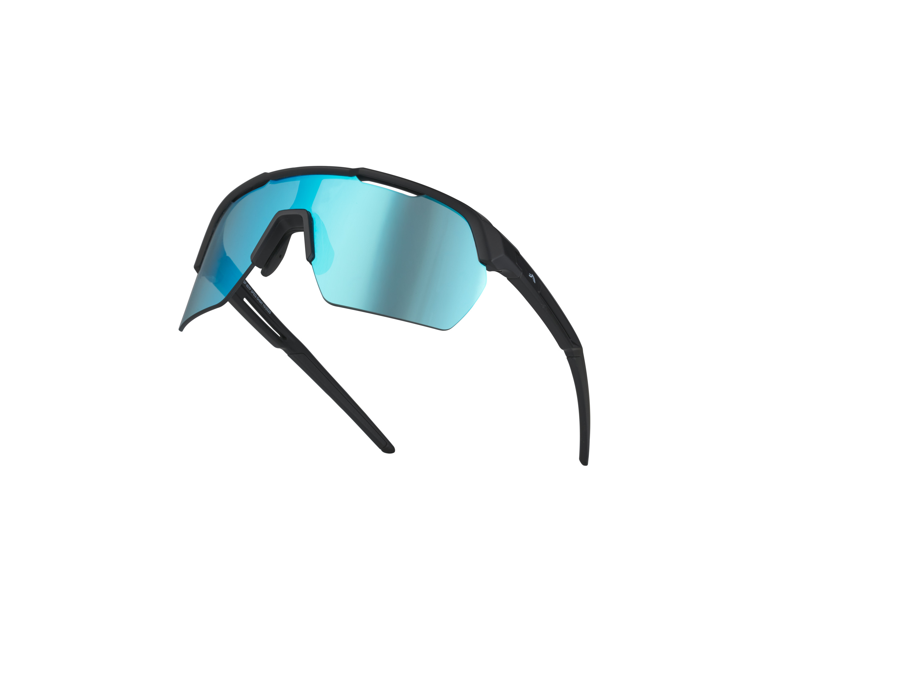 CRIVIT Sportbrille mit Spezialgläsern (Halbrahmen, Schwarz/blau) Bild 2