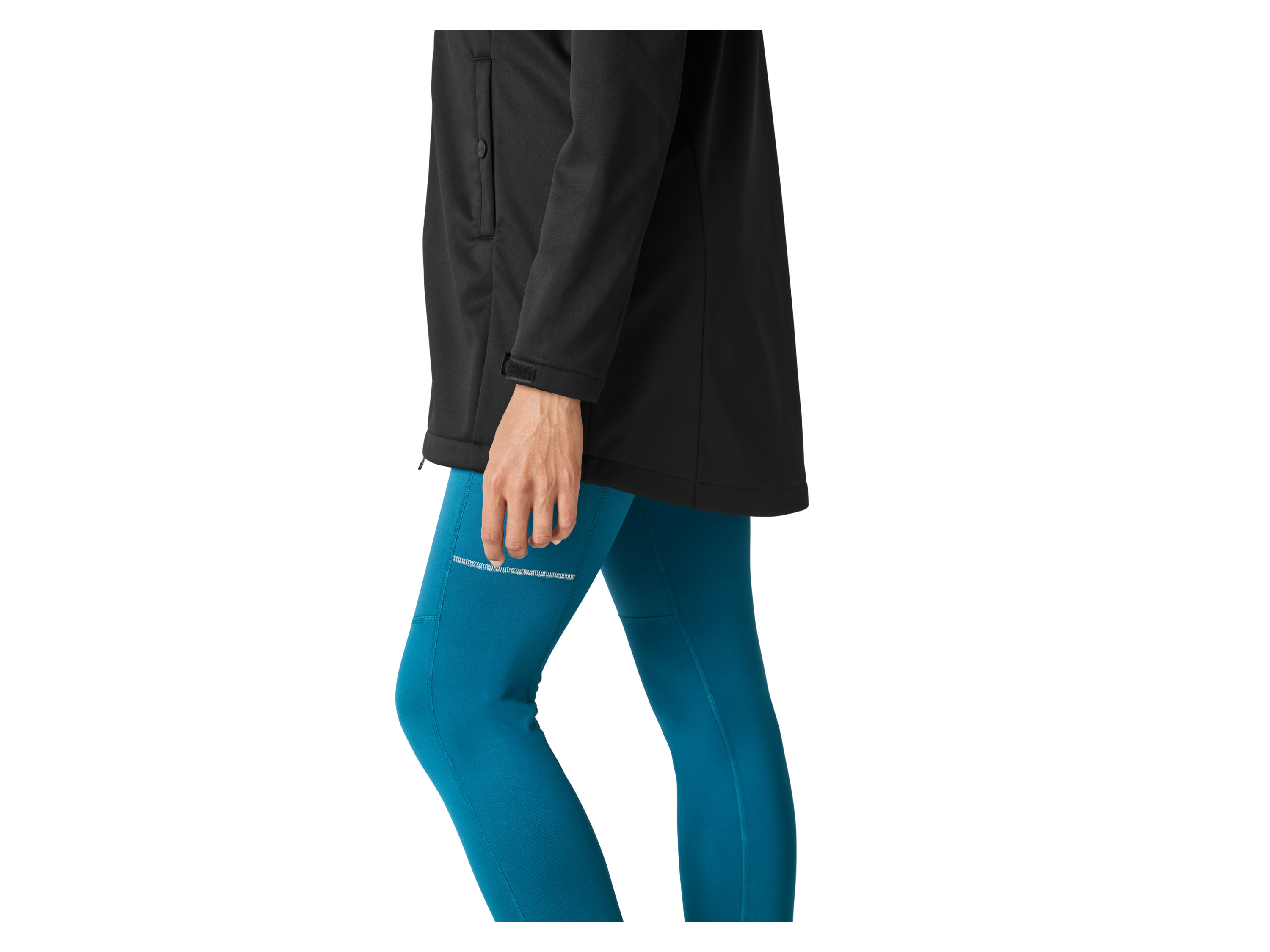 CRIVIT Damen Mantel Softshell Outdoor (Schwarz, XS(32/34)) Bild 4