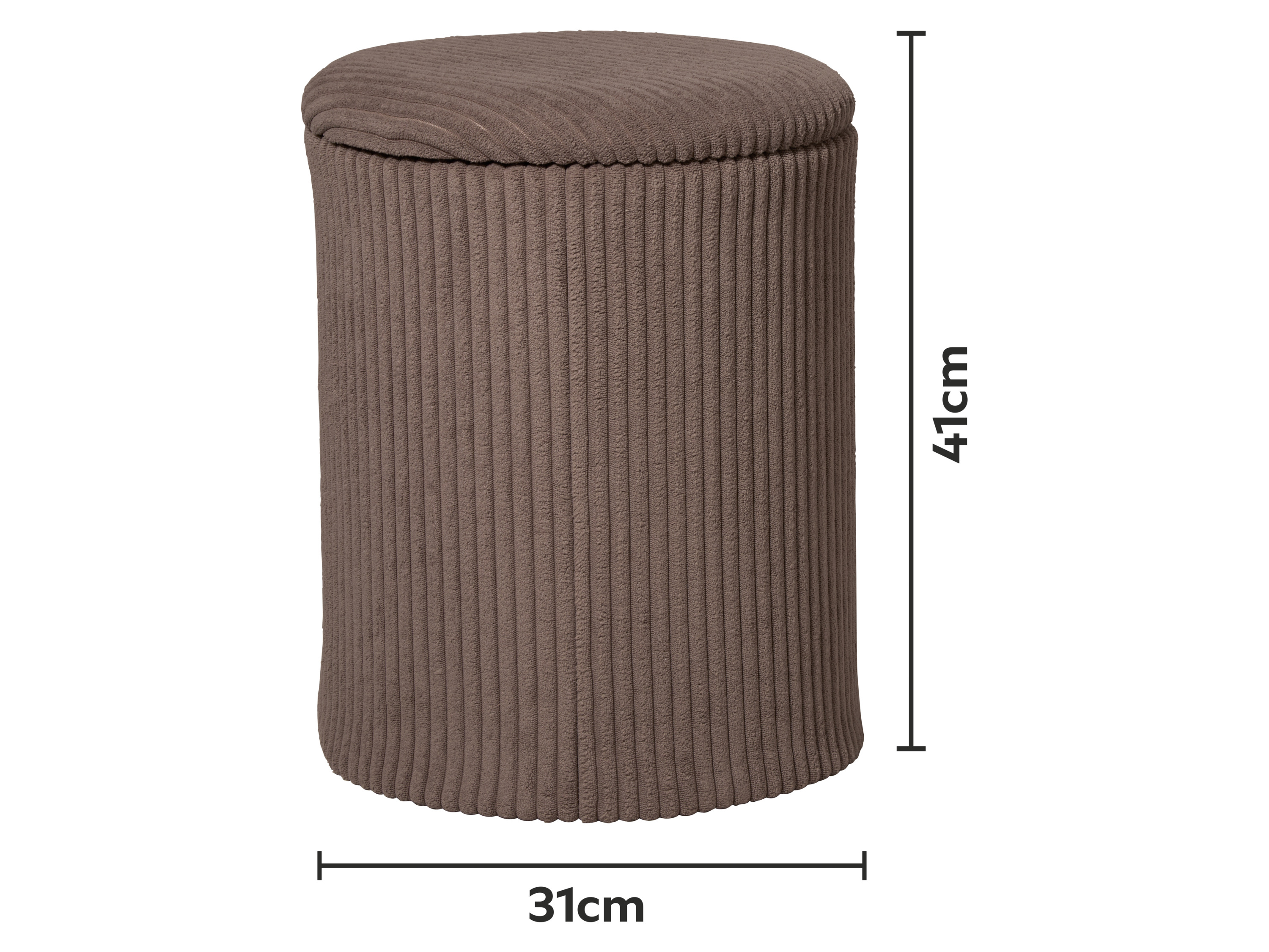 LIVARNO® Hocker mit Staufach (Samt) Bild 2