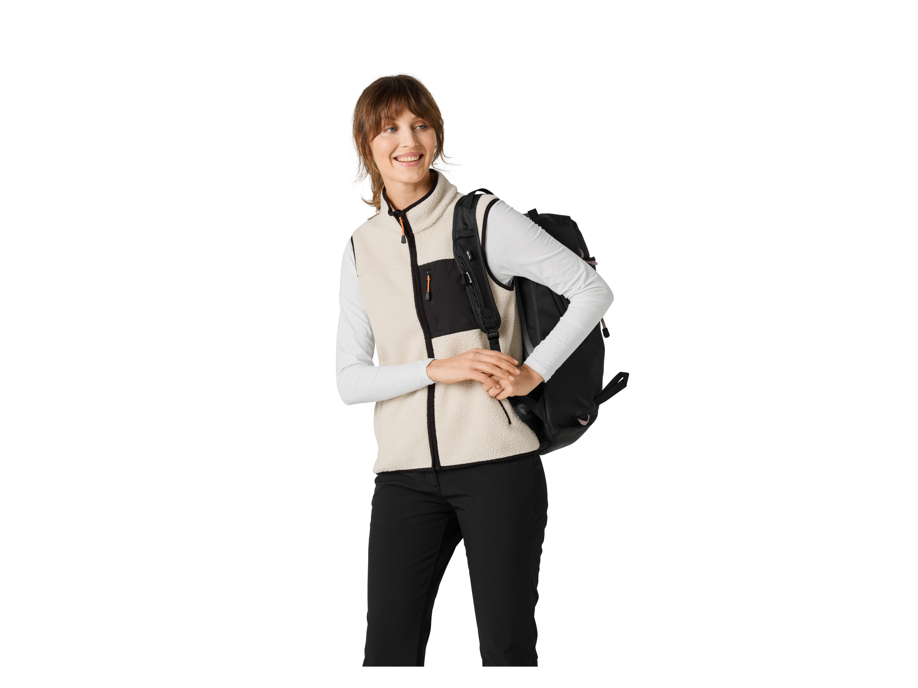 CRIVIT Damen Weste (Creme, XS(32/34))