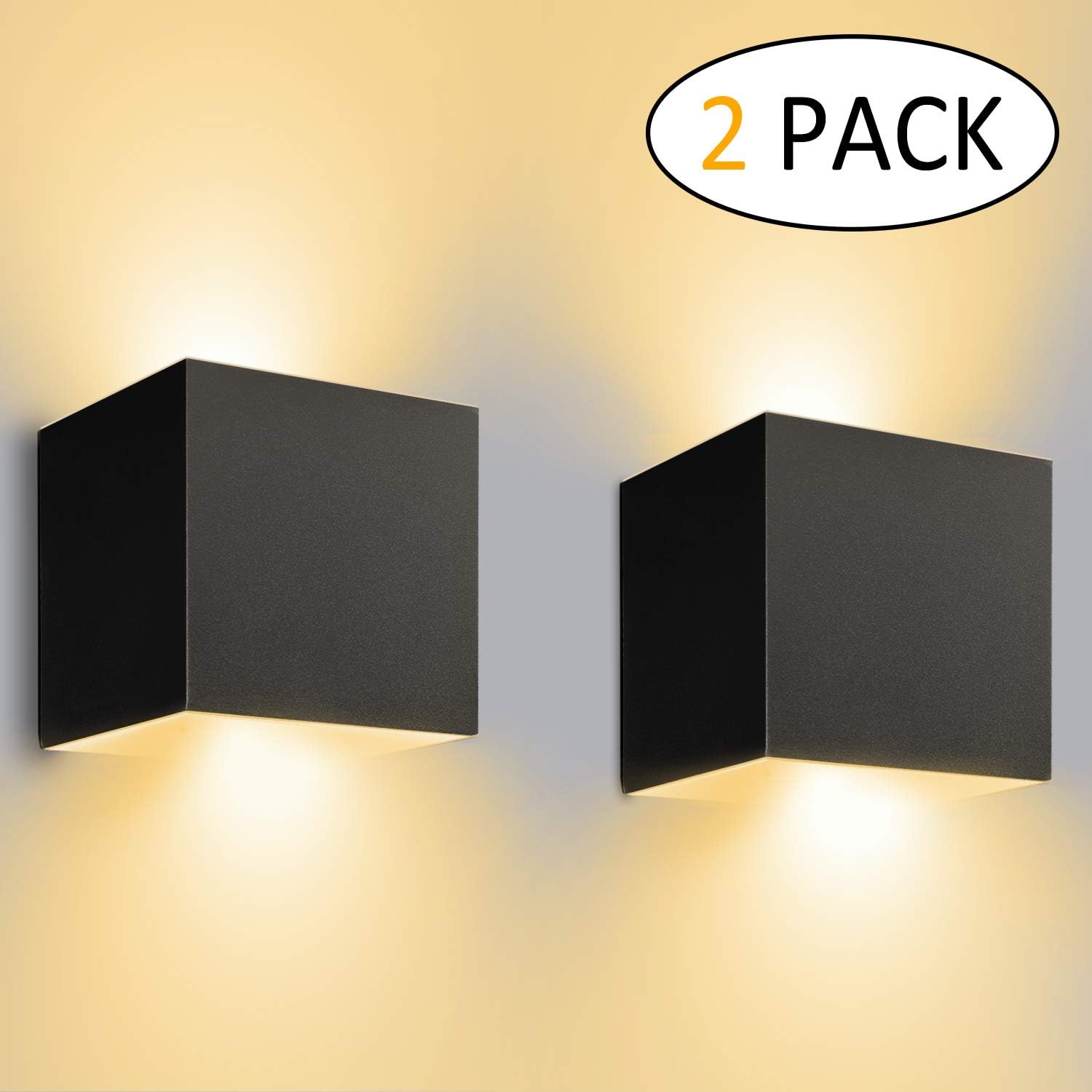 Stoex – 7w Led-wandleuchte – Modernes, Verstellbares Design – Schwarzes Aluminium – Warmweißes Licht – Für Schlafzimmer, Flur, Wohnzimmer