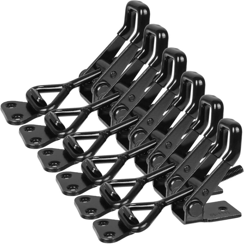 6-teiliges Set – Metall-kippriegel – Verstellbar – Tragkraft 250 Kg – Türschloss Für Raucherzimmer – Metall-boxschloss