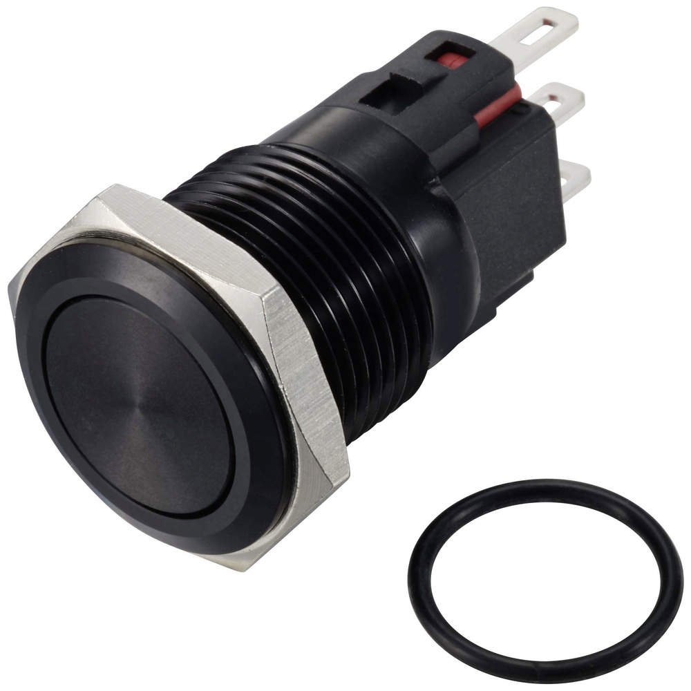 Tru Components Tc-12647496 Drucktaster 250 V/ac 3 A 1 X Aus/(ein) Ip65 Tastend Aluminium, Eloxiert
