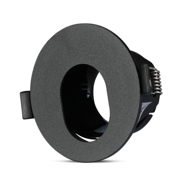 V-tac Vt-874 Gu10 Gu5.3 Schwarzer Runder Led-einbaustrahler Aus Aluminium Sku 8596