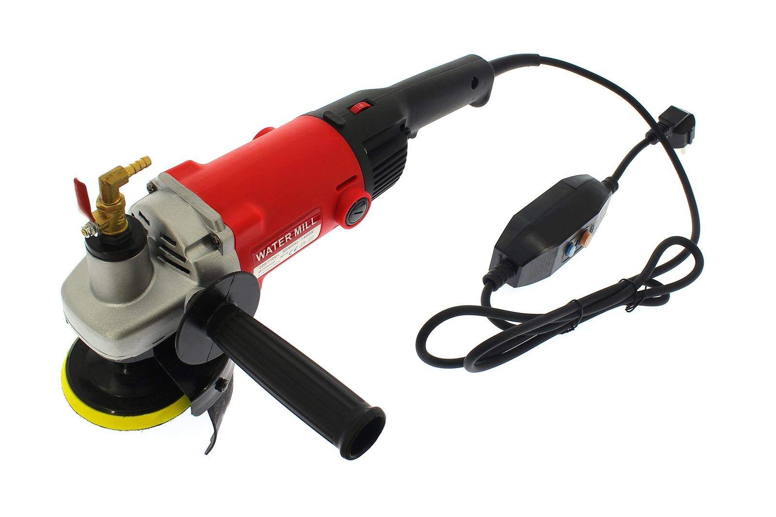 Varan Motors - Newtg-06 Wasserpolierer 1400w 230v, Ø100mm 1000-8100 U/min, Wasserpolierer, Nassschleifmaschine