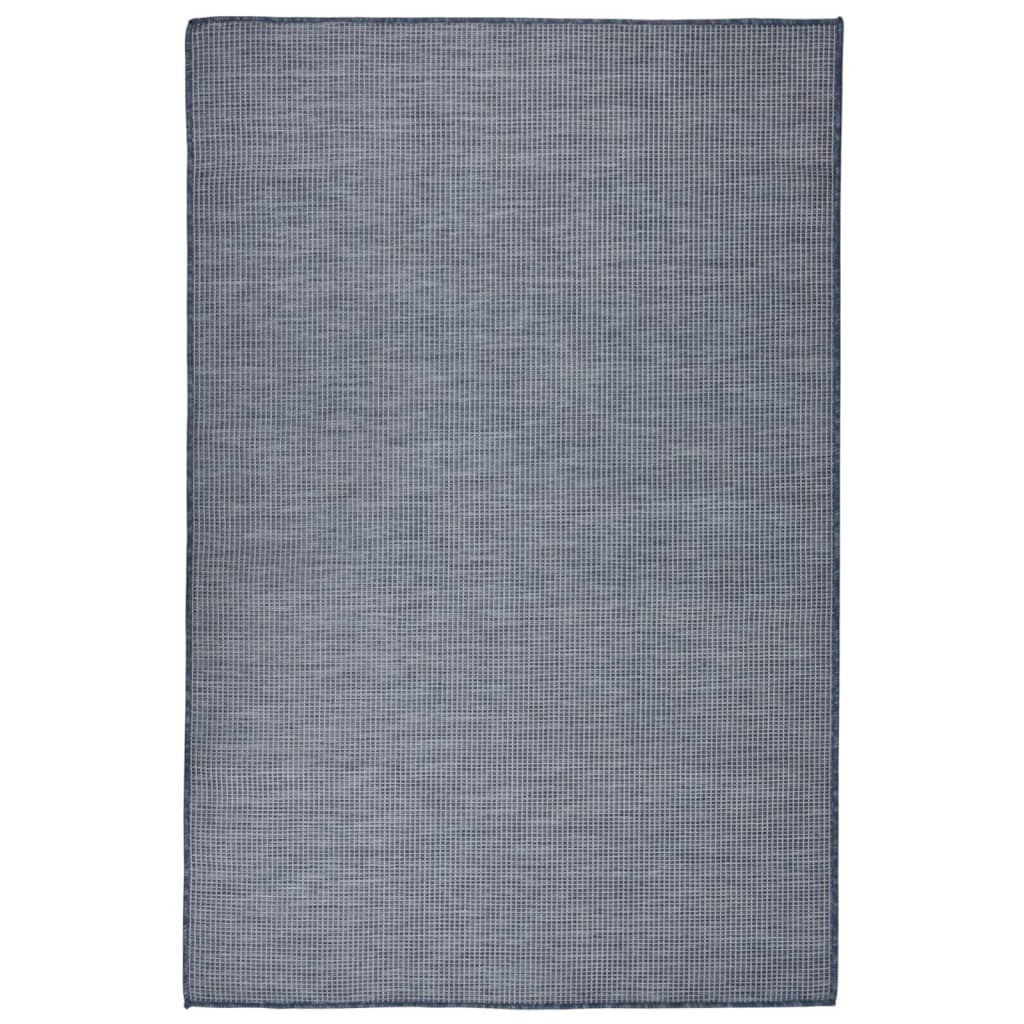 Outdoor-teppich Flachgewebe 120x170 Cm Blau