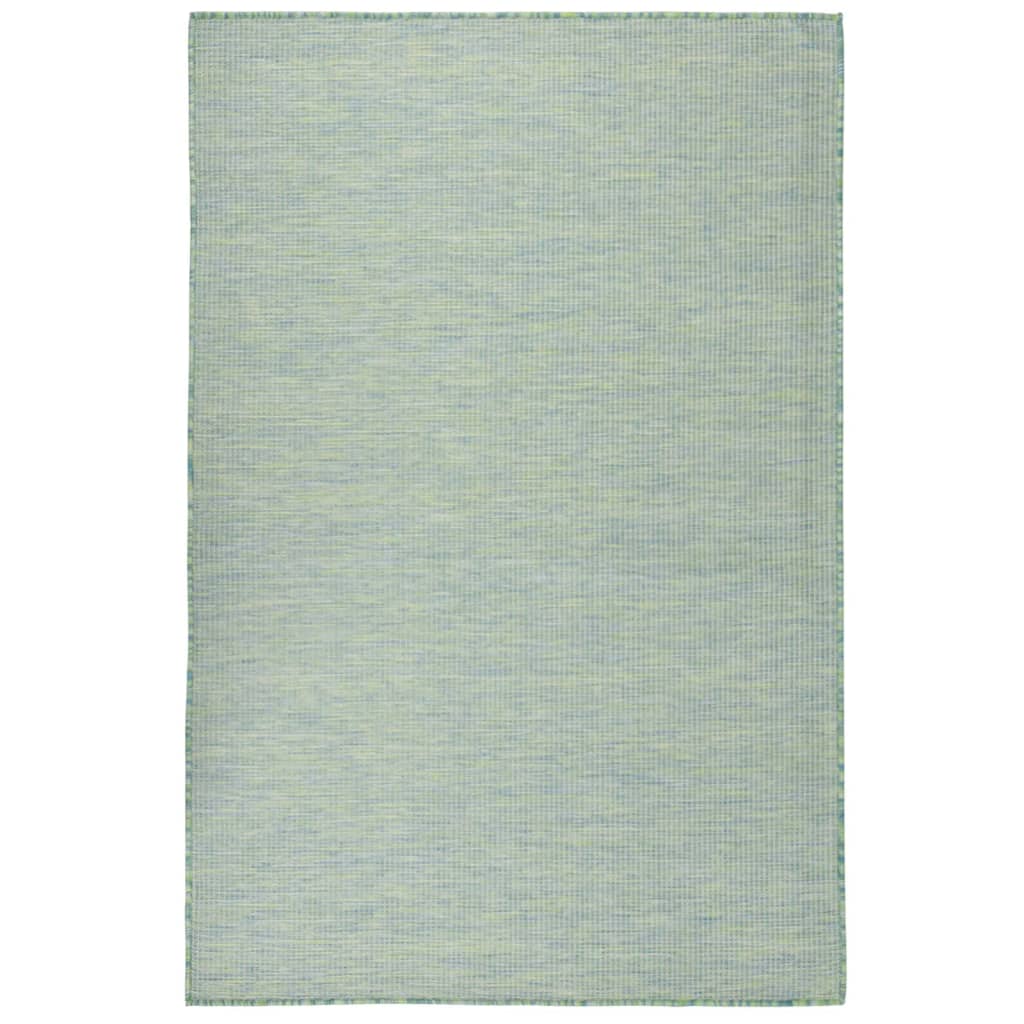 Outdoor-teppich Flachgewebe 120x170 Cm Türkis