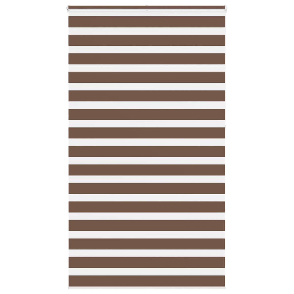 Doppelrollo Braun 125x230 Cm Stoffbreite 120,9 Cm Polyester