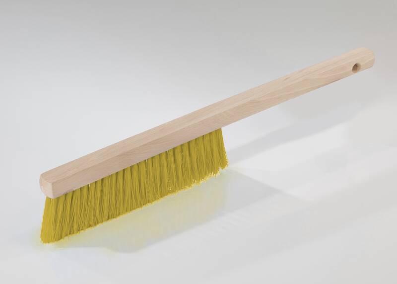 Schneebürste Woody, Schneebesen Mit Holzgriff Gelb