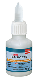 Weiss Chemie Cosmo® Ca-500.200 Ca-sekundenklebstoff, Transparent, 20ml
