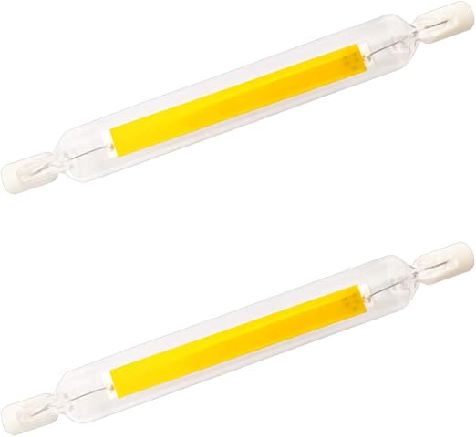 10-w-r7s-led-lampe, 118 Mm Cob-filament, Warmweiß, 220 V, 2er-pack