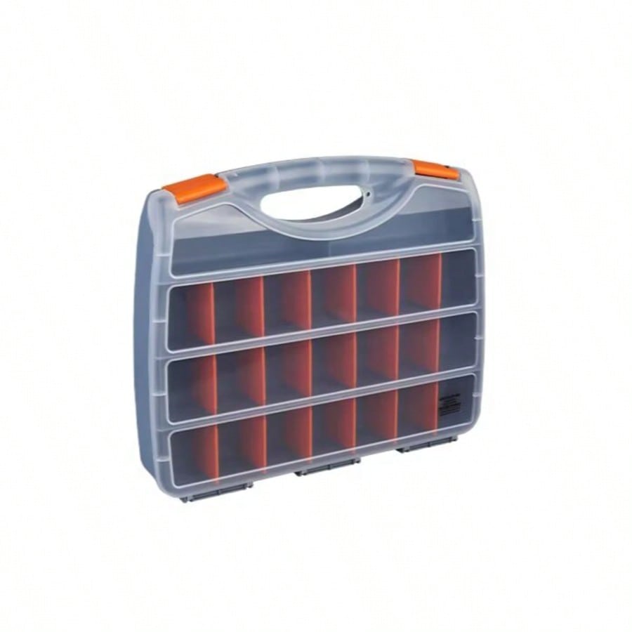 Einseitige Aufbewahrungsbox 375 X 315 X 7 Mm – Kleinteile Mit 21 Einsatzboxen, Zubehörbox – Robuste Schrauben- Und Werkzeugbox