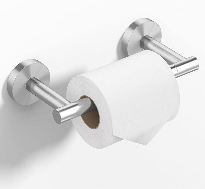 Toilettenpapierhalter Aus Gebürstetem Edelstahl, Schwenkbarer Doppelstangen-toilettenpapierhalter Fürs Badezimmer, Wandmontierter Toilettenpapierhalter Aus Edelstahl, Wc-zubehör