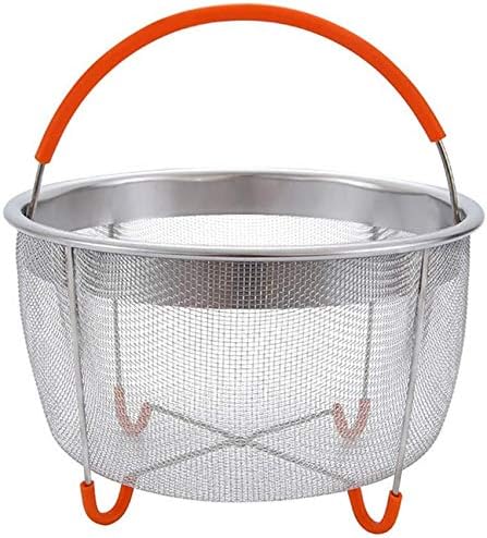 6-liter-dampfgarkorb Aus Edelstahl, Zubehör Für Die Zubereitung Von Gemüse Und Speisen (orange)
