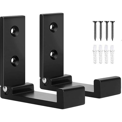 Set Mit 2 Faltbaren Wandhaken Für Mantel, Schal, Tasche, Handtuch, Schlüssel, Hut, Schwarz…