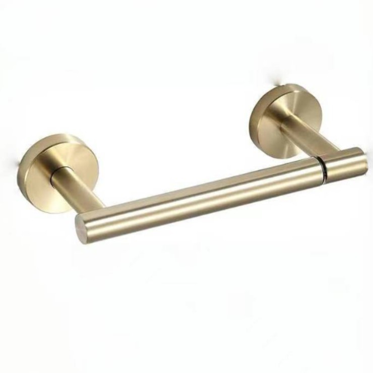 Goldener Toilettenpapierhalter, Schwenkbarer Doppelstangen-toilettenpapierhalter Fürs Badezimmer, Wandmontierter Toilettenpapierhalter Aus Edelstahl, Wc-zubehör
