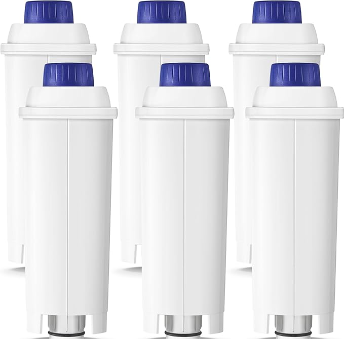 6-teiliges Ersatzfilterset Für De'longhi Dlsc002, Ser3017, 5513292811 – Kompatibel Mit Dinamica, Magnifica S, Eletta Explorer, Etam, Epam Und Ecam