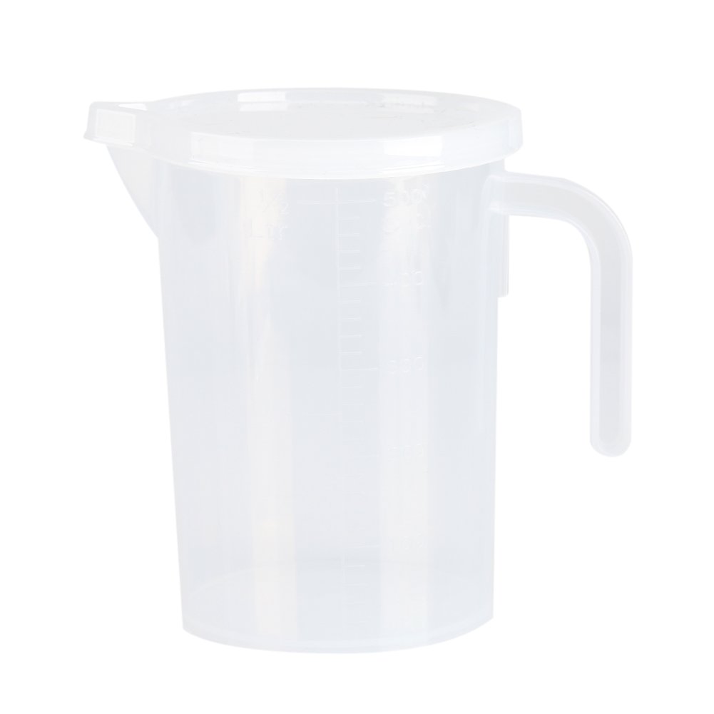 Acouto Messbecher Aus Kunststoff Mit Deckel, Innovativem Griff, Bpa-freiem Kunststoffmaterial (500 Ml).