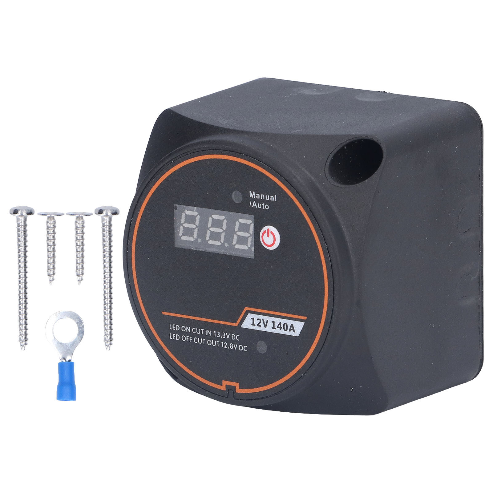 Doppeltes 12-v-batterierelais Mit Spannungsabhängiger Digitalanzeige, Lasttrennrelais, Spannungsabhängiges Relais, Batterietrennrelais, Automatisches Lastrelais, Zubehör