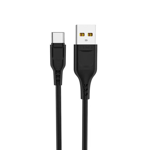 Denmen D01t Usb-auf-usb-c-kabel (typ C) Mit Schnellladefunktion (2,4 A, 1 M, Schwarz)