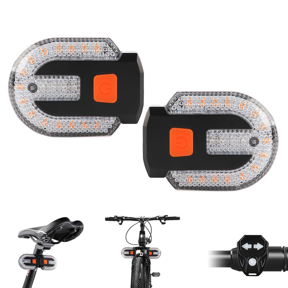 Fahrradrücklicht, Geteiltes Fahrradrücklicht Mit Kabelloser Fernbedienung, Wiederaufladbares Usb-fahrradrücklicht, Sicherheitswarnlicht Für Fahrräder, 5 Modi