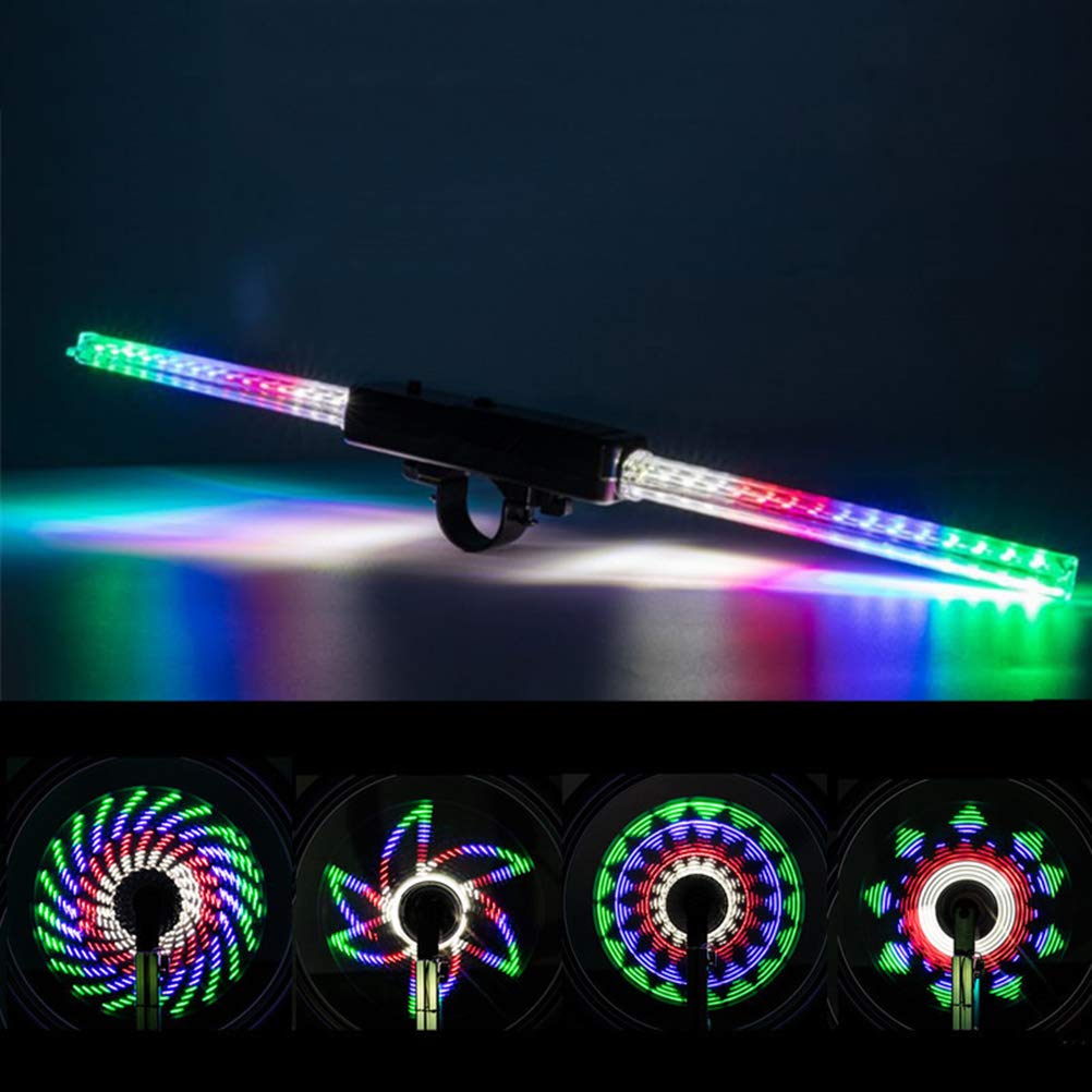 5-teilige Led-fahrrad-radlichter, Wasserdichte Abs-felgenlichter, Speichenlichter Mit 64 Leds Und 30 Wechselnden Mustern Für Mtb-fahrräder