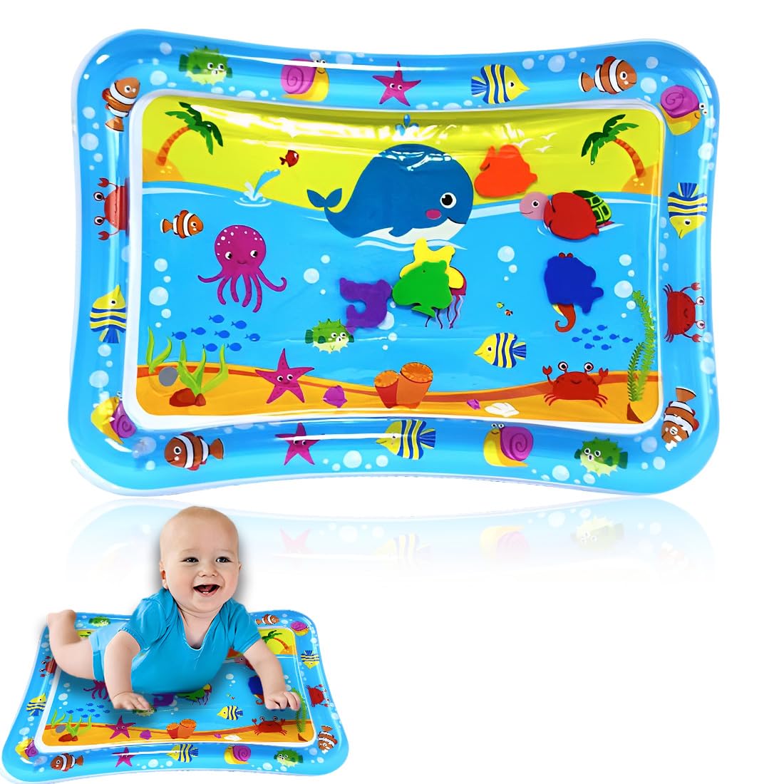 1 Stück Baby Wassermatte Aufblasbare Wassermatte Kinderspielzeug Baby Wassermatte Babyspielzeug Wassermatte Für Babys Und Kleinkinder Babyspielzeugmatte 3 6 9 12 Monate Spaß