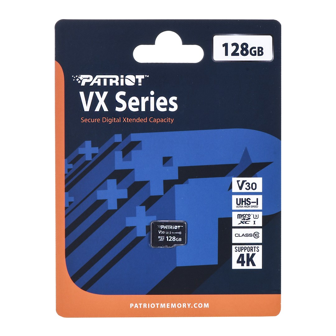 Patriot Vx Micro Sdxc 128gb 90/80 Mb/s V30 U3 Uhs-i