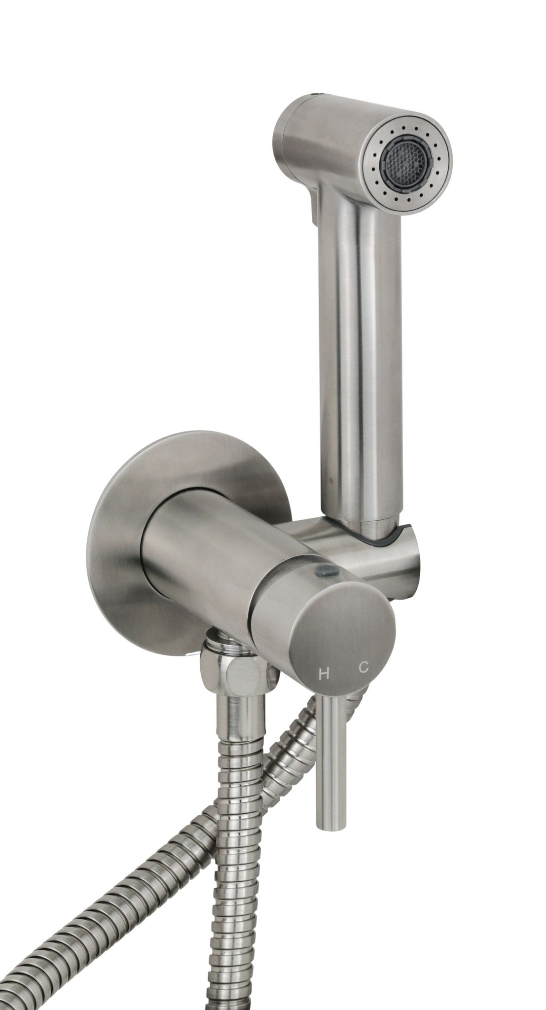 Einbau-bidetset Aus Edelstahl Aisi 316l Mit Doppelfunktionsdusche Pollini Acqua Desing D30180123as Rostfreier Stahl