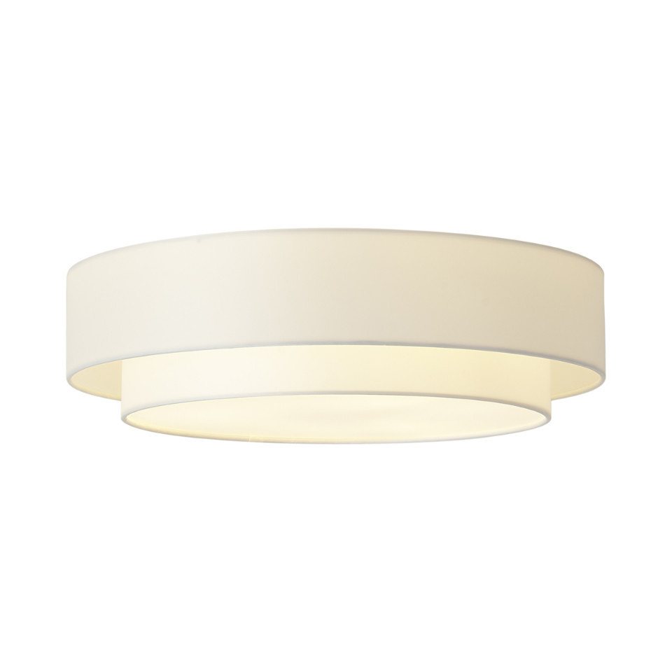 Qazqa Moderne Deckenleuchte Weiß 50cm 3-flammig - Drum Duo Bild 5