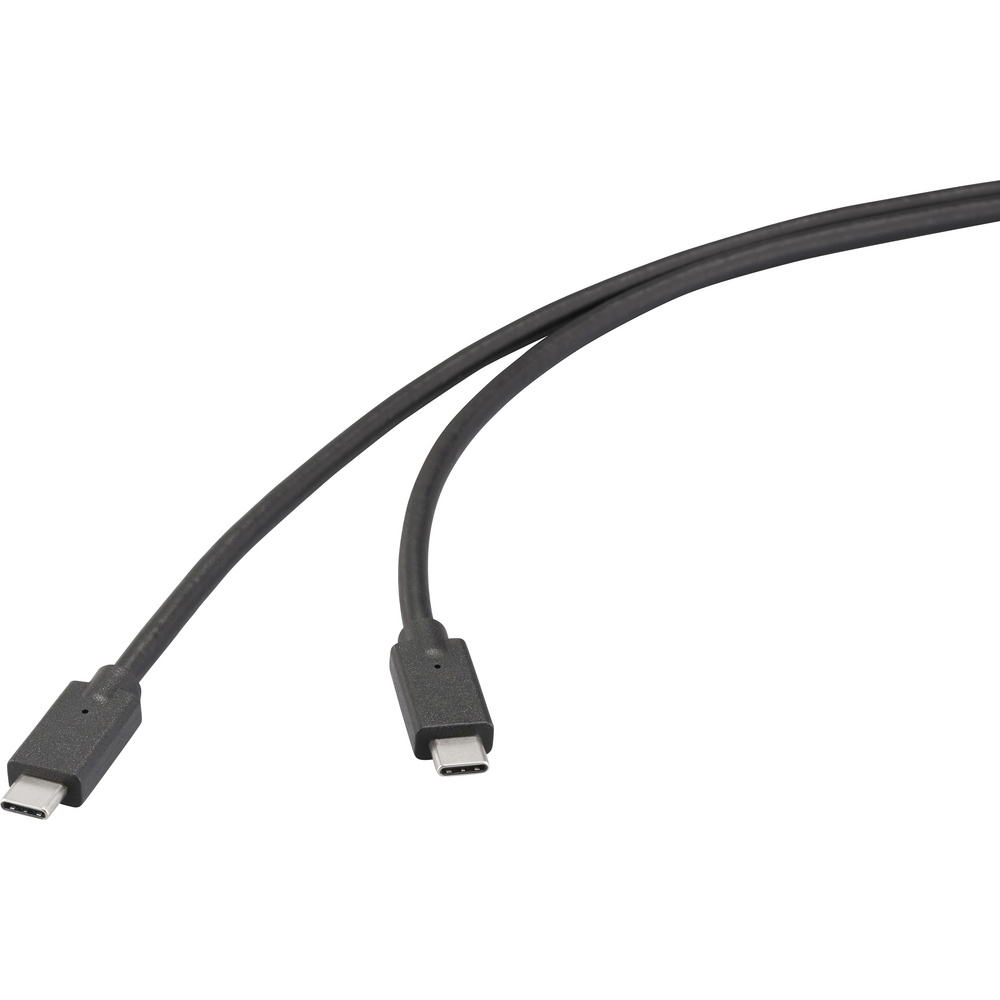 Renkforce Usb-kabel Usb 3.2 Gen2x2 20 Gbit/s Usb-c® Stecker, Usb-c® Stecker 2.00 M Schwarz 4k Uhd R