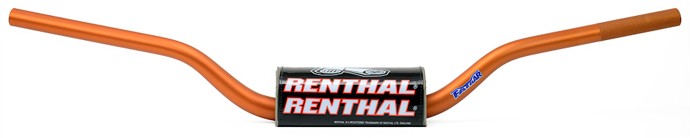 Renthal Fatbar Mcgrath Motocross-lenker 28,6 Mm, Orange Mit Schaumstoffpolsterung, Aluminium