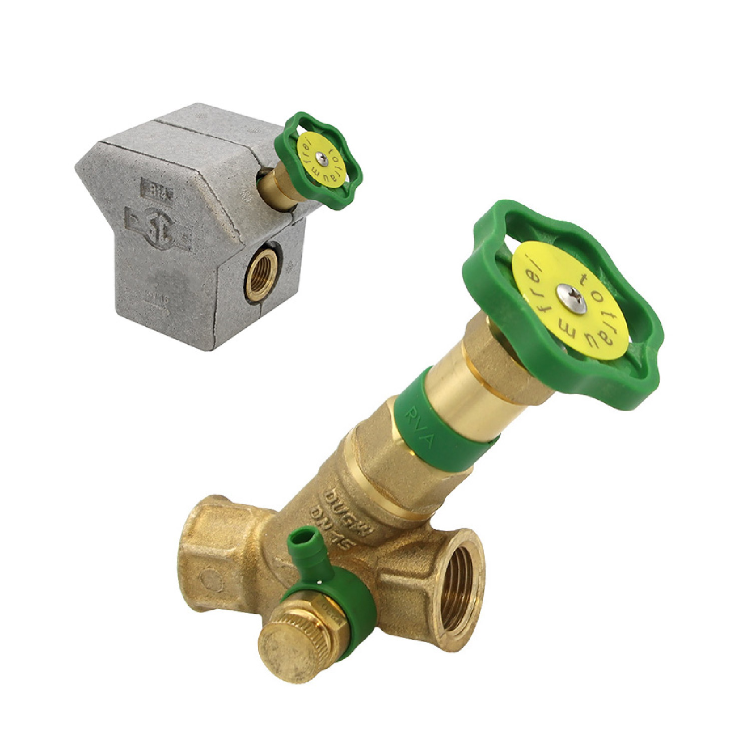Kfr-ventil Mit Prüfschraube 1 1/4" Mit Dämmschale + Entleerung