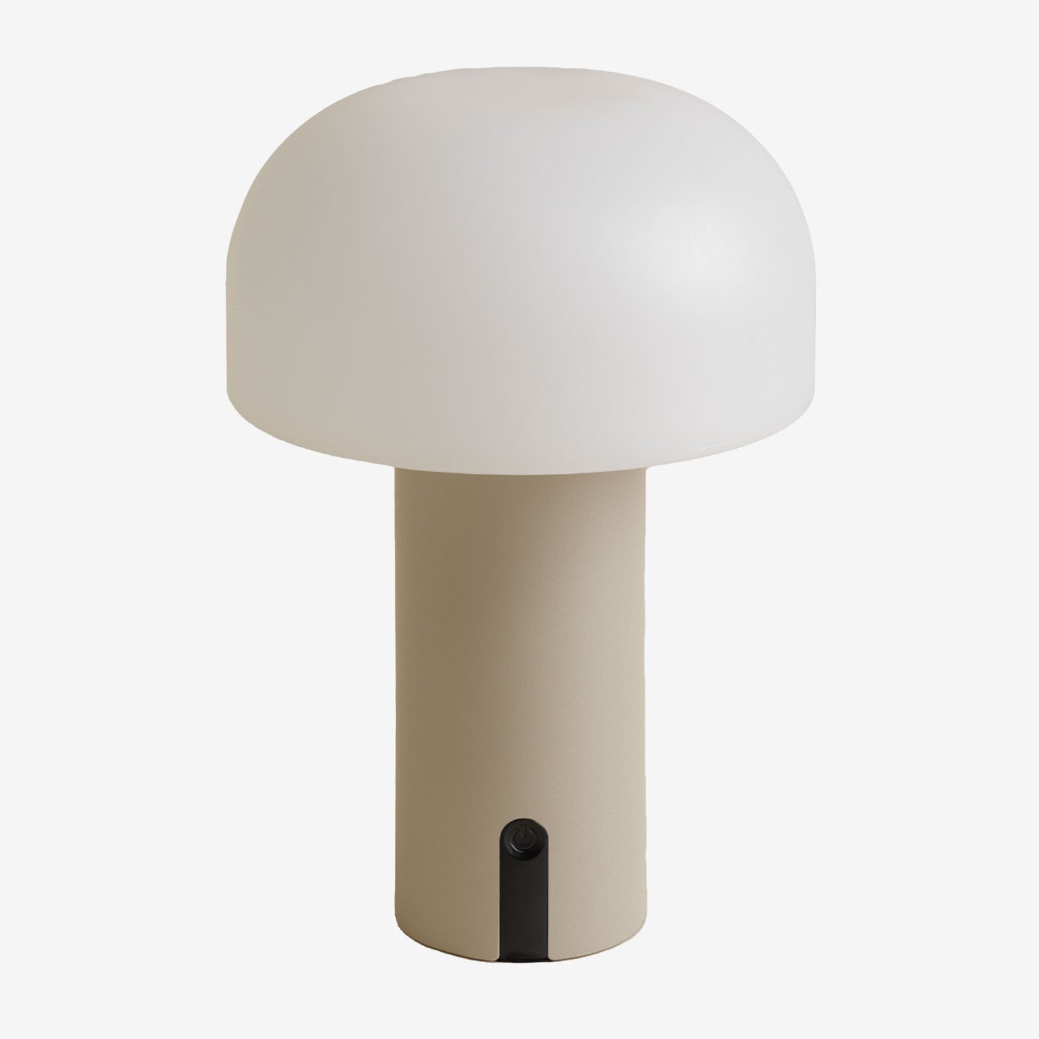 Sklum Kabellose Led-tischlampe Aus Polyethylen Und Eisen Jadzia Beige Tapioca