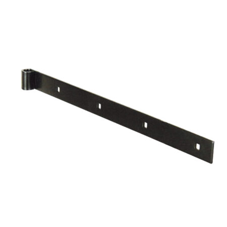 Türangel Gerade - Vierkantspitze Durchbohrt - Epoxy Schwarz - Höhe: 45mm X Dicke 6mm - Ø16 Mm Länge: 1500mm