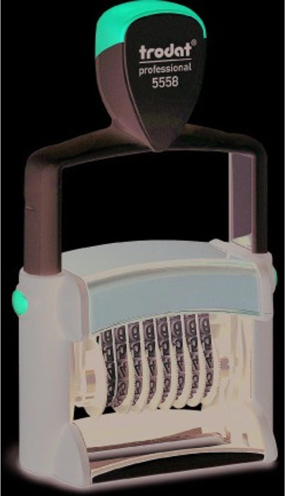 Trodat Professional Line 5558 Nummerierstempel Schwarz Selbstfärbend