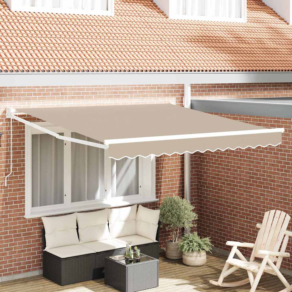 Vidaxl Auvent Rétractable Beige 300 X 250 X 165 Cm