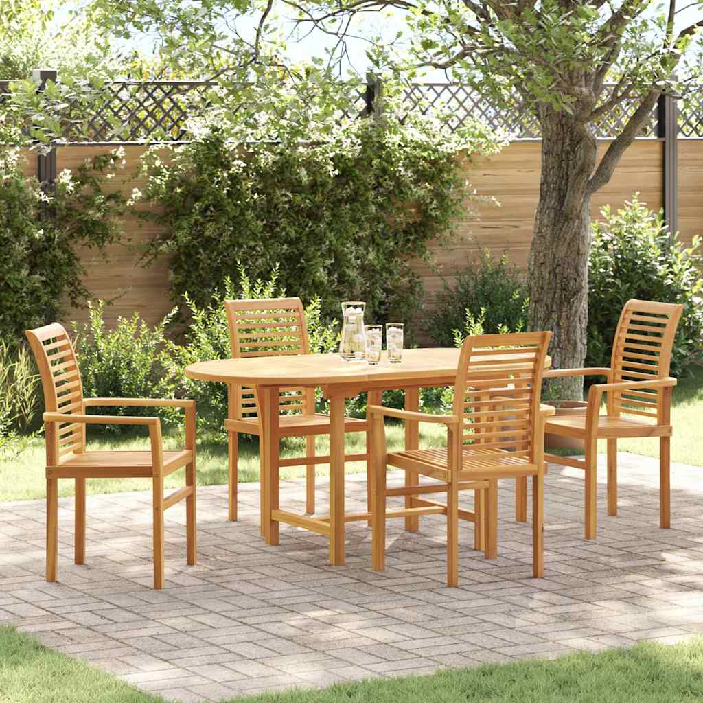Vidaxl Ensemble De Salle À Manger Pour Jardin 5 Pcs Marron