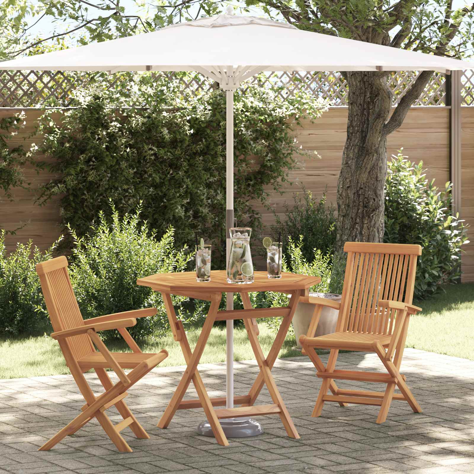 Vidaxl Ensemble De Salle À Manger Pour Jardin 3 Pcs Marron