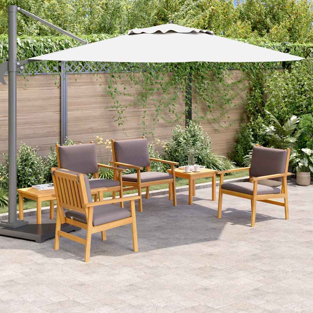 Vidaxl Ensemble De Canapé De Jardin 6 Pcs Marron Bois D'Acacia Massif